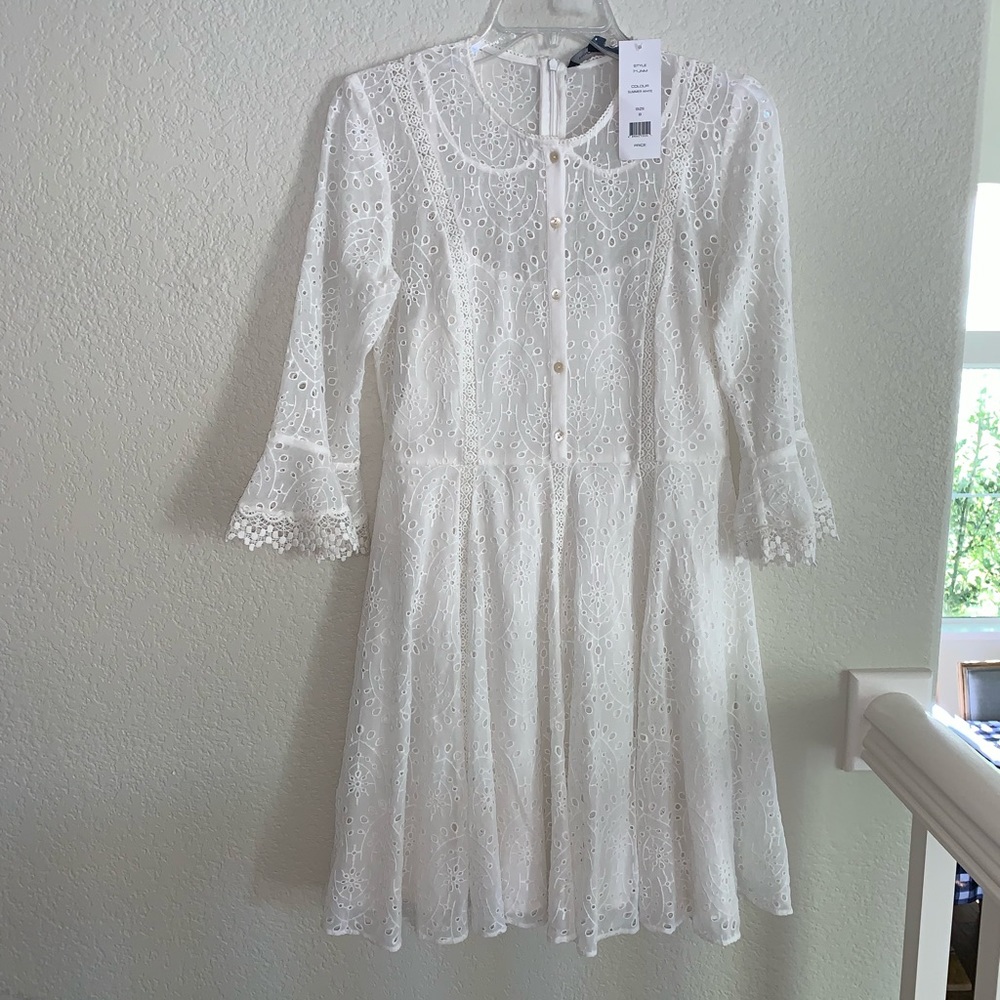 French Connection white dress
